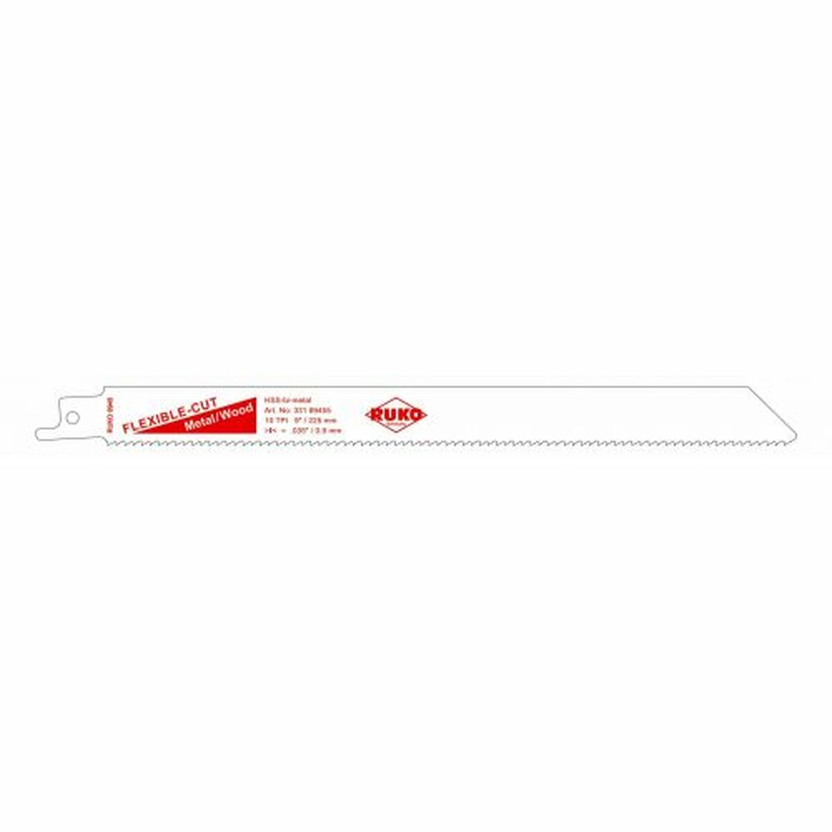 Sågblad RUKO Bosch S 1122 HF 10 tpi 228 x 18,0 x 0,9 mm Självsågande såg 5 antal