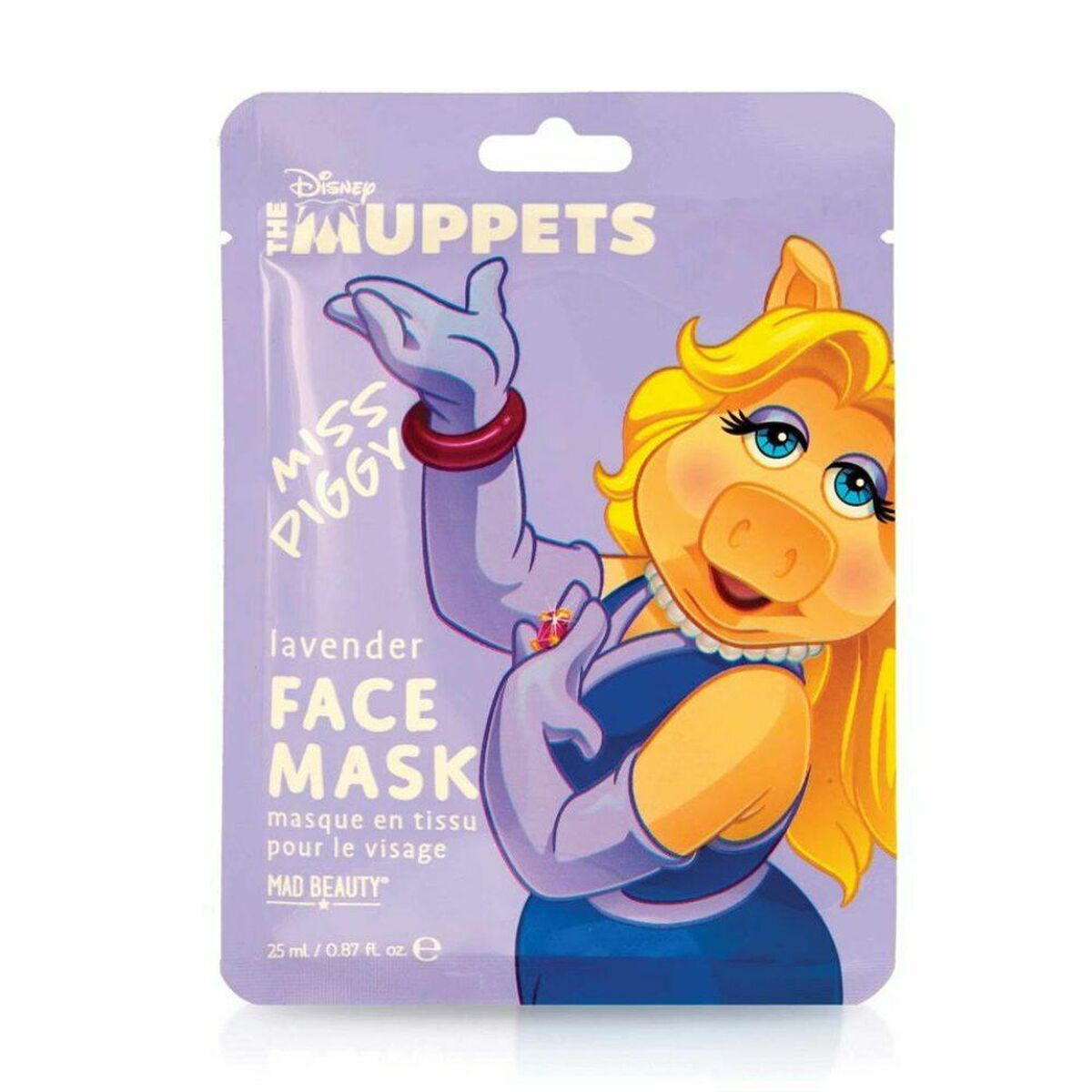 Ansiktsmask Mad Beauty The Muppets Miss Piggy Lavendel (25 ml)