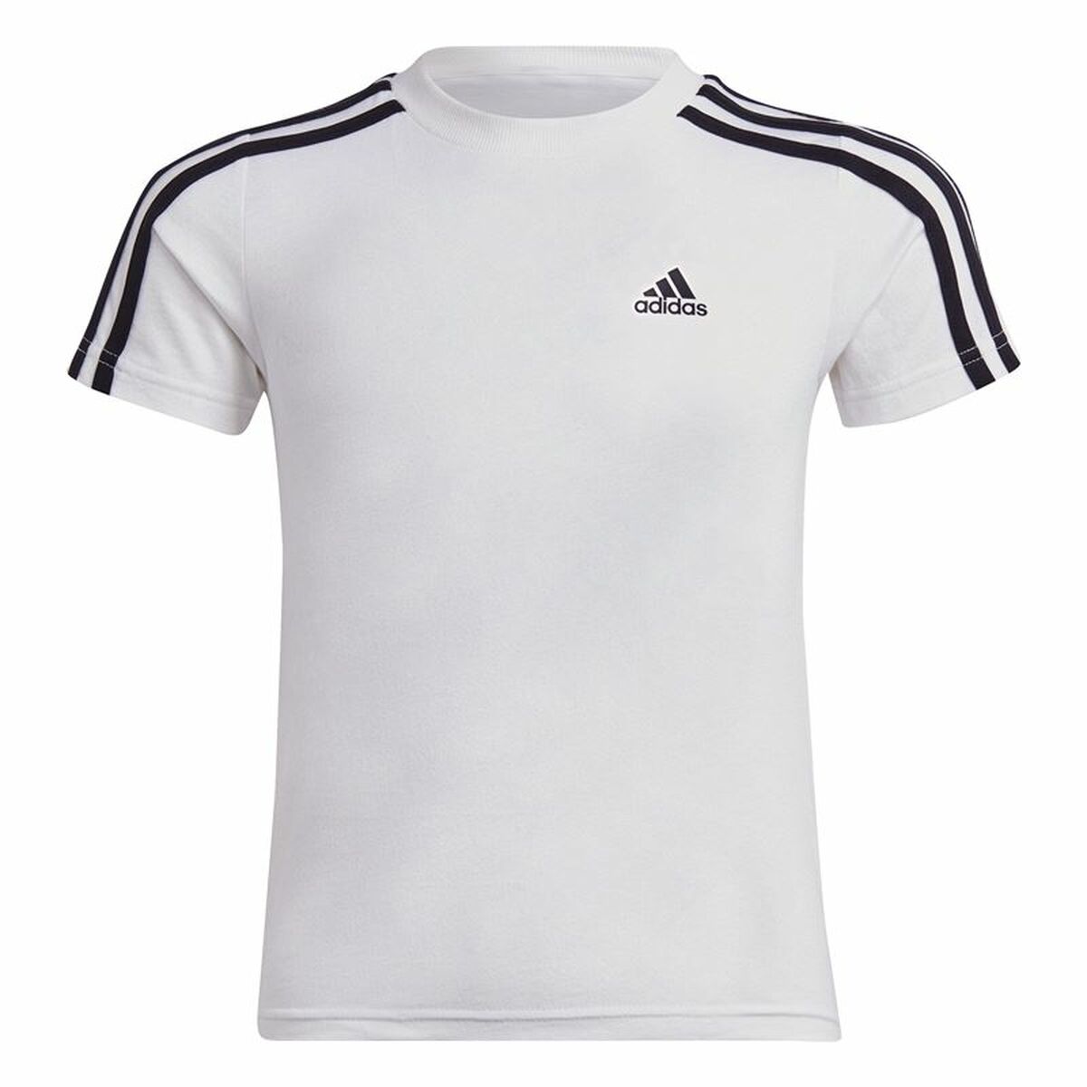 T-shirt med kortärm Adidas Lk 3S Co Vit