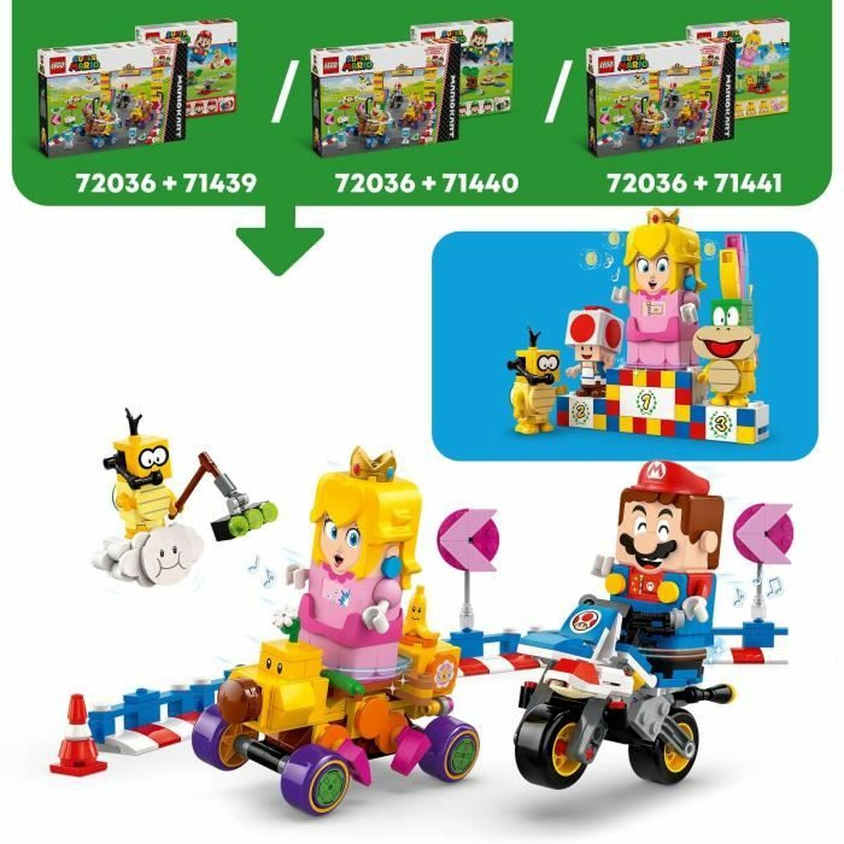 Byggsats Lego Super Mario 72036 Mario Kart - 3