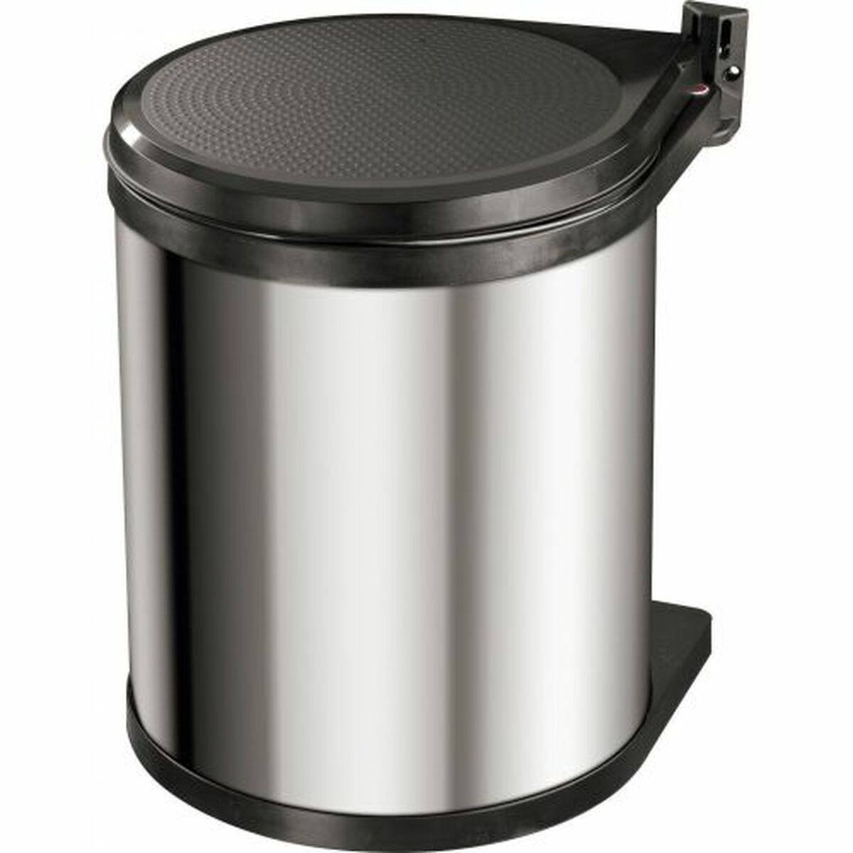 Soptunna Hailo Compact-Box Stål 15 L Svart Grå Integrerbar
