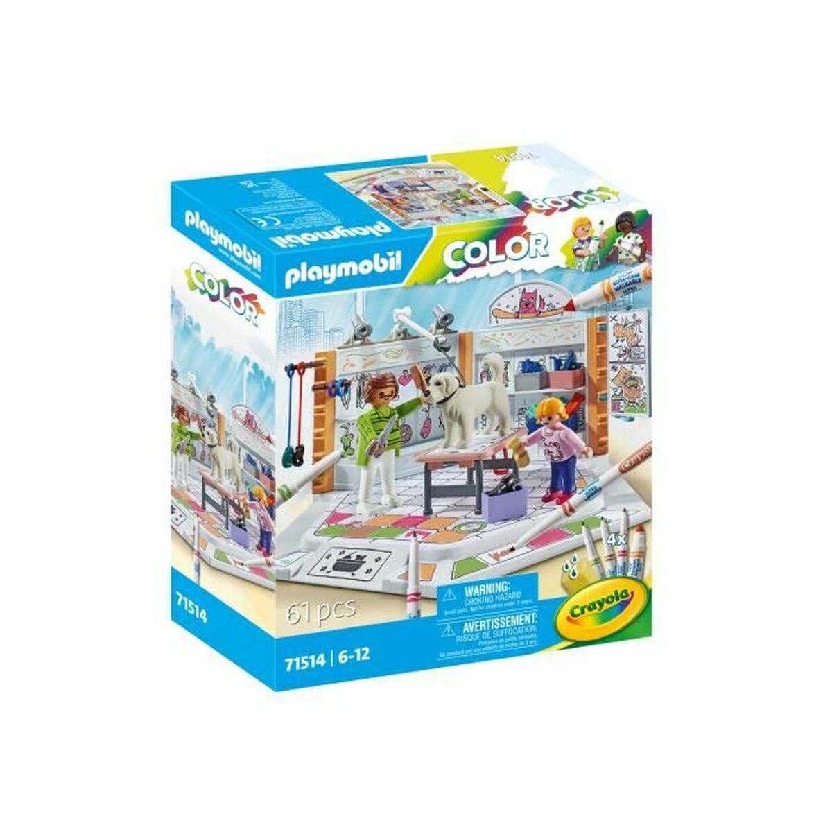 Playset Playmobil Color 71514 Grooming Salon 61 Delar