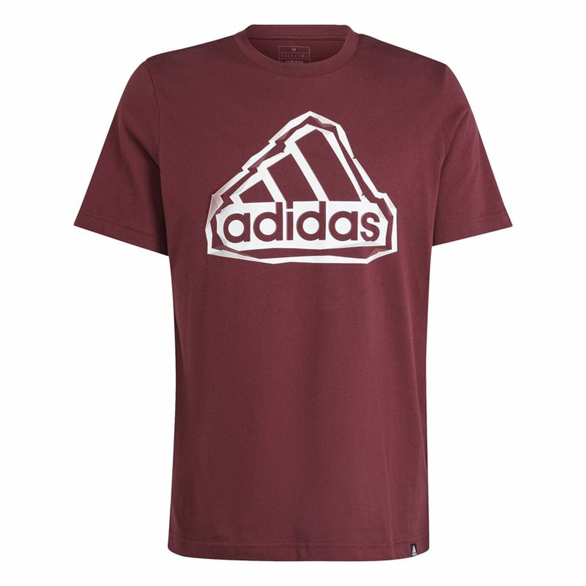 T-shirt med kortärm Herr Adidas Fld Bos Brun Rödbrun