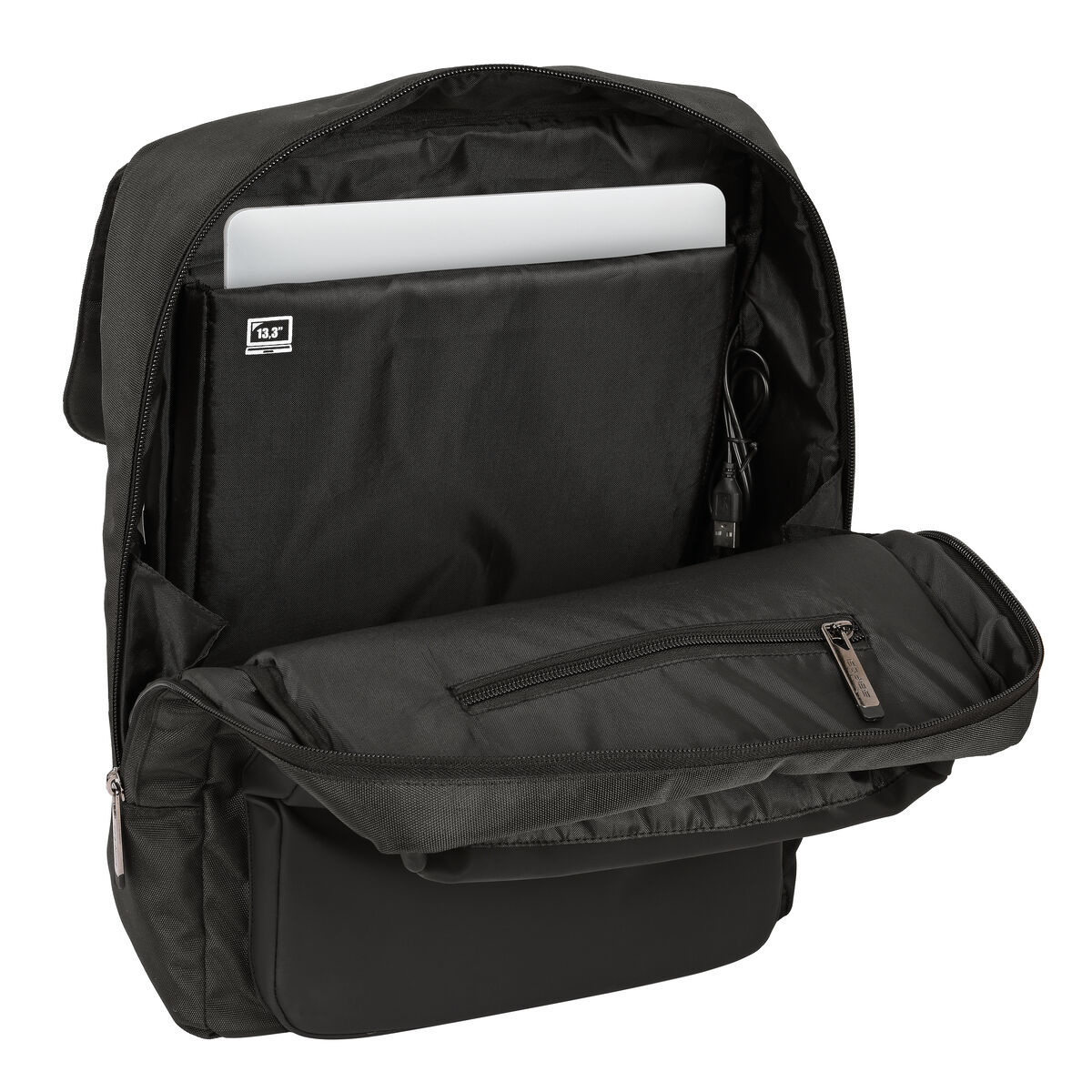 Laptopryggsäck Safta Business 13,3'' Grå (29 x 39 x 12 cm) - 3