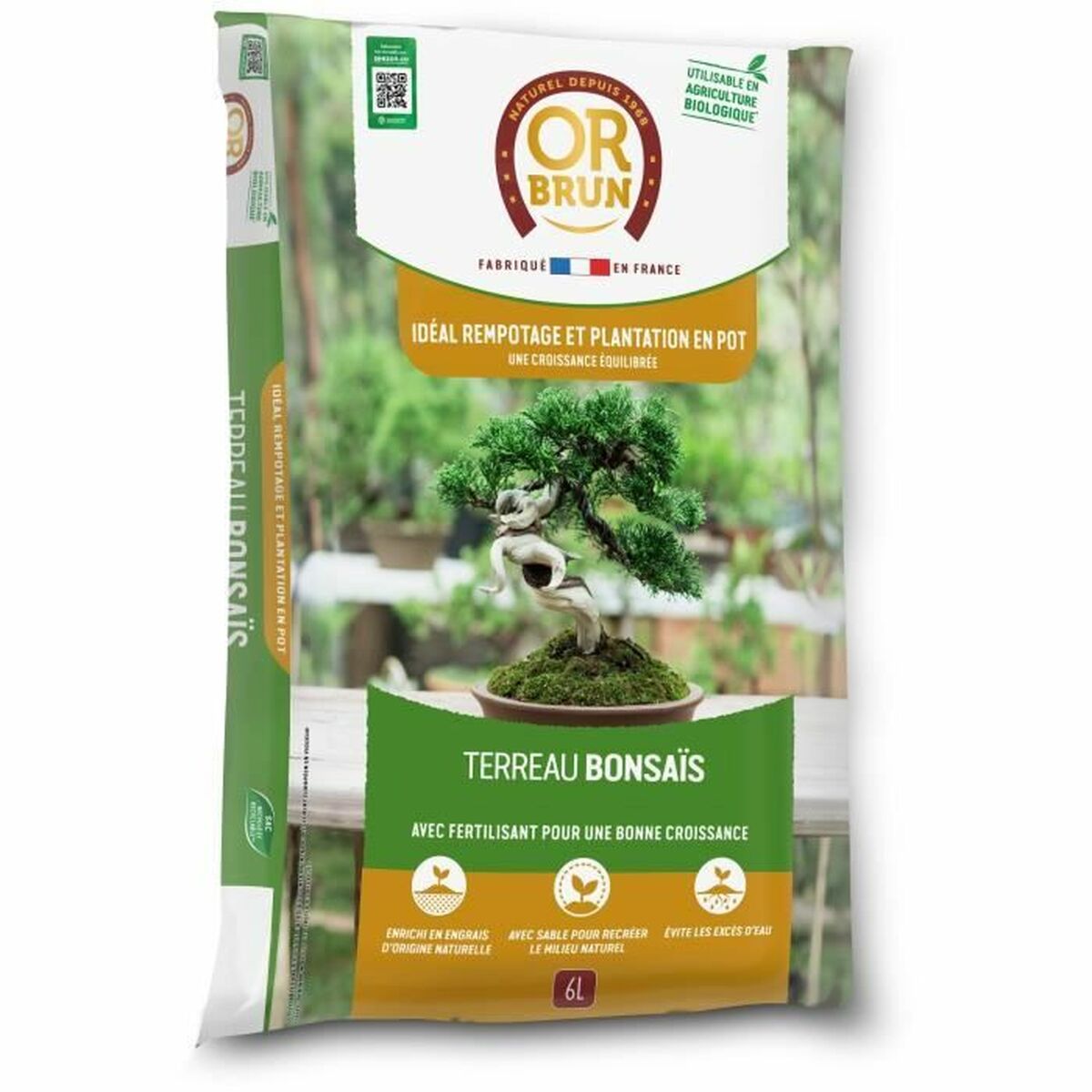 Krukkompost OR BRUN BROWN GOLD 6 L