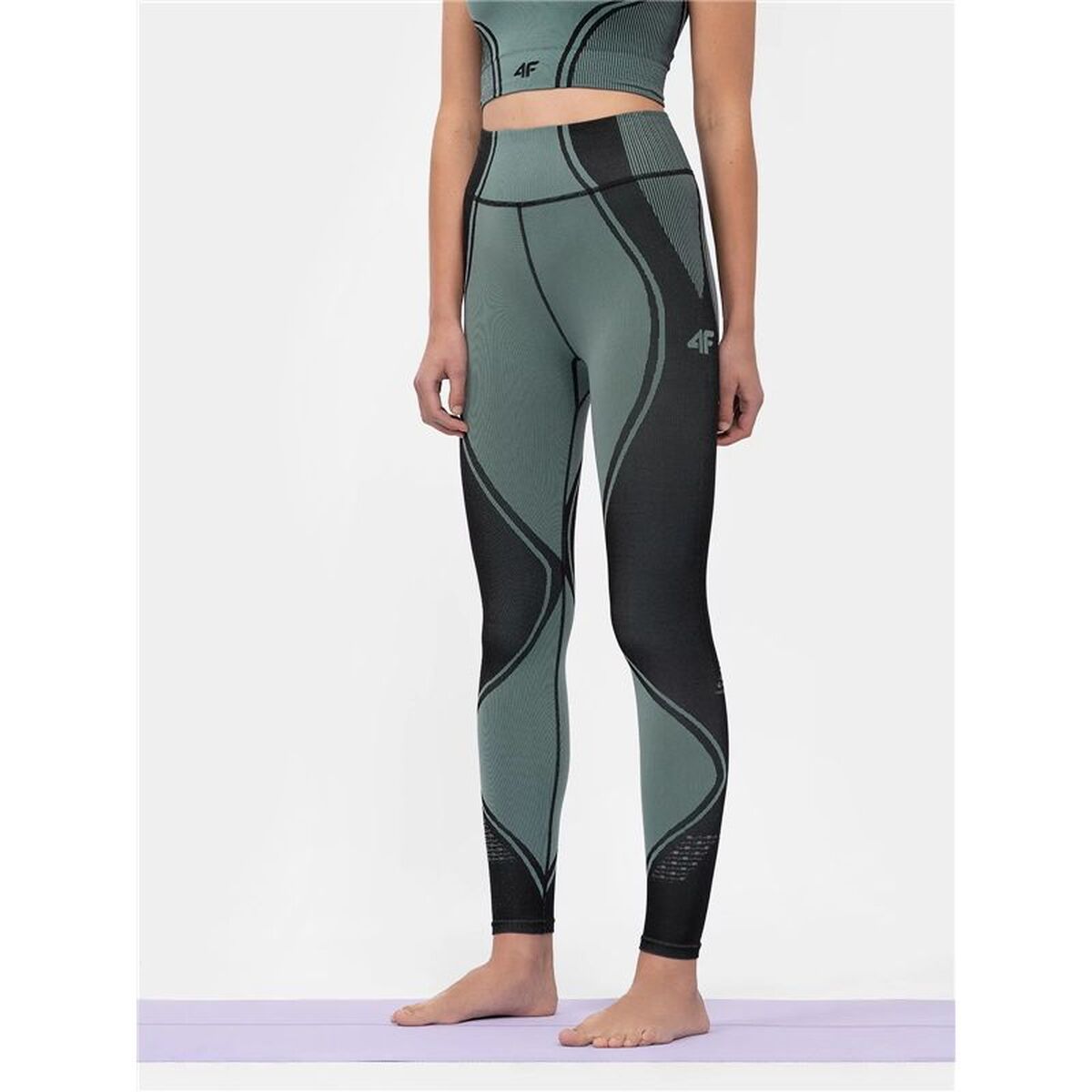 Sport-leggings, Dam 4F Functional Svart - 2