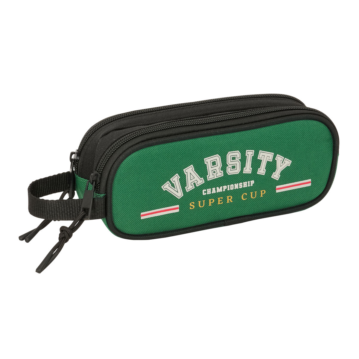 Bag BlackFit8 Varsity Svart Grön 21 x 8 x 6 cm