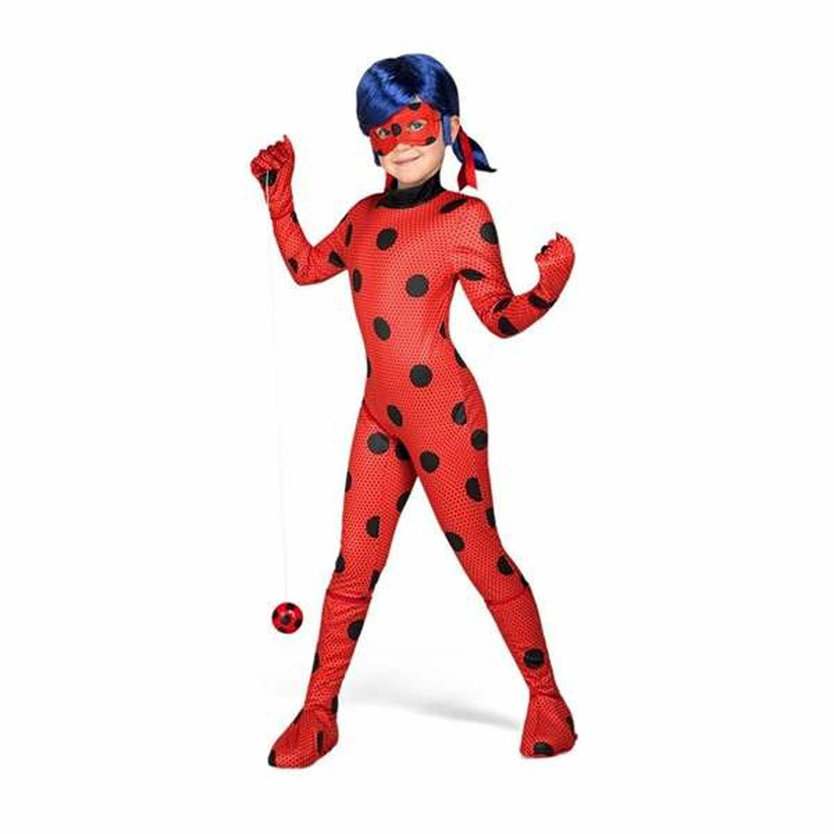 Maskeraddräkt för barn Lady Bug 7 Delar