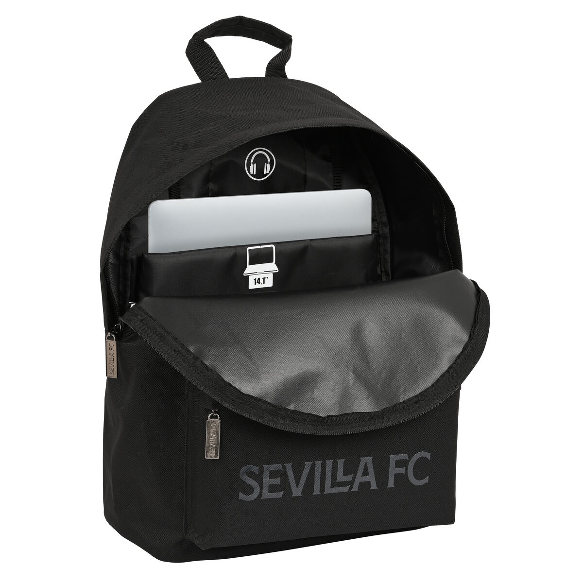 Laptopryggsäck Sevilla Fútbol Club  sevilla fc  Svart 31 x 41 x 16 cm - 2