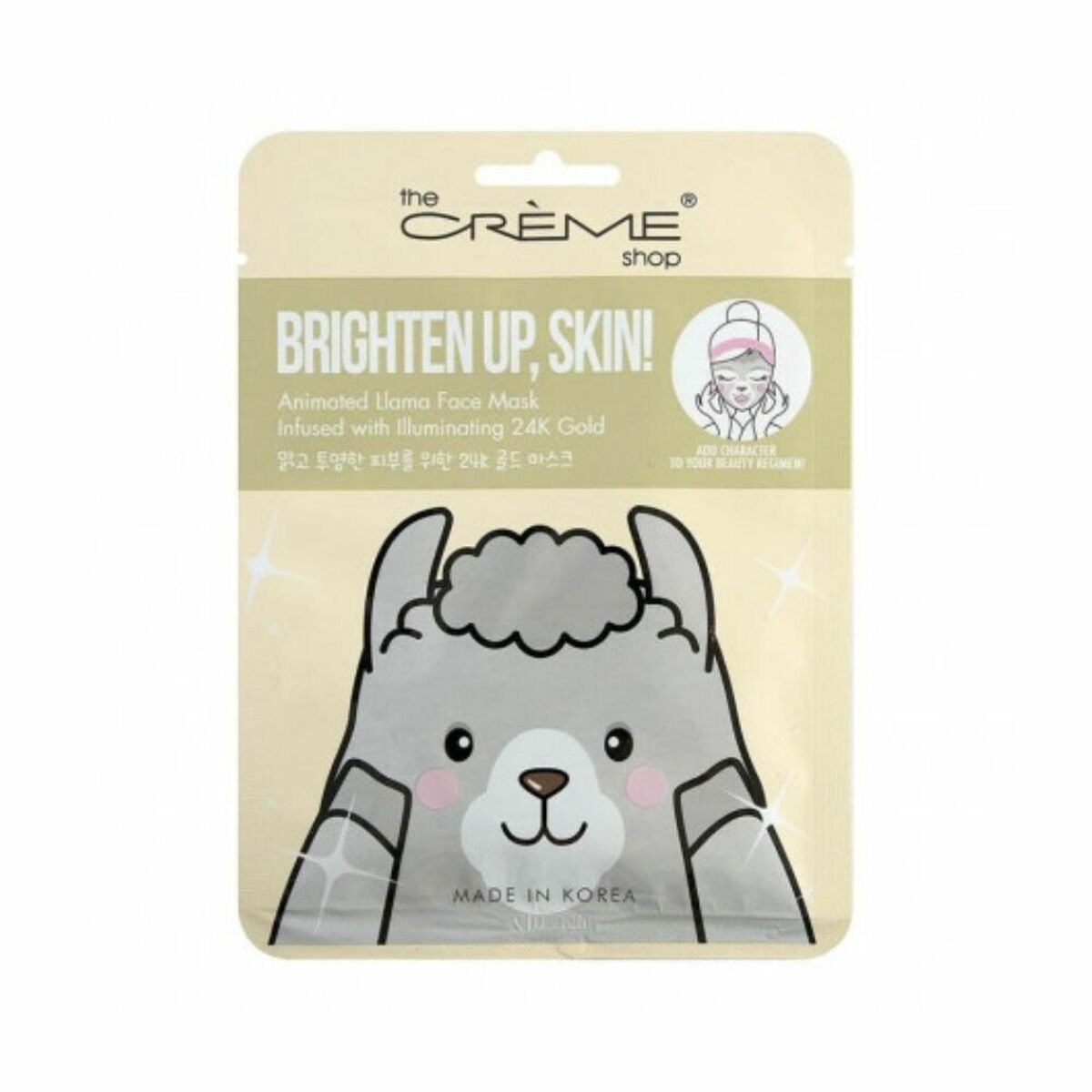 Ansiktsmask The Crème Shop Brighten Up, Skin! Llama (25 g)