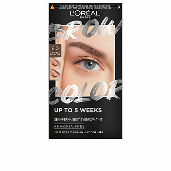 Ögonbryn färgade L'Oreal Make Up BROW COLOR Nº 6.0 Light brunette Nº 6.0-Light Brunette Halvpermanent 4 Delar