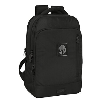 Ryggsäck för bärbar dator och surfplatta med USB uttag The Mandalorian Svart