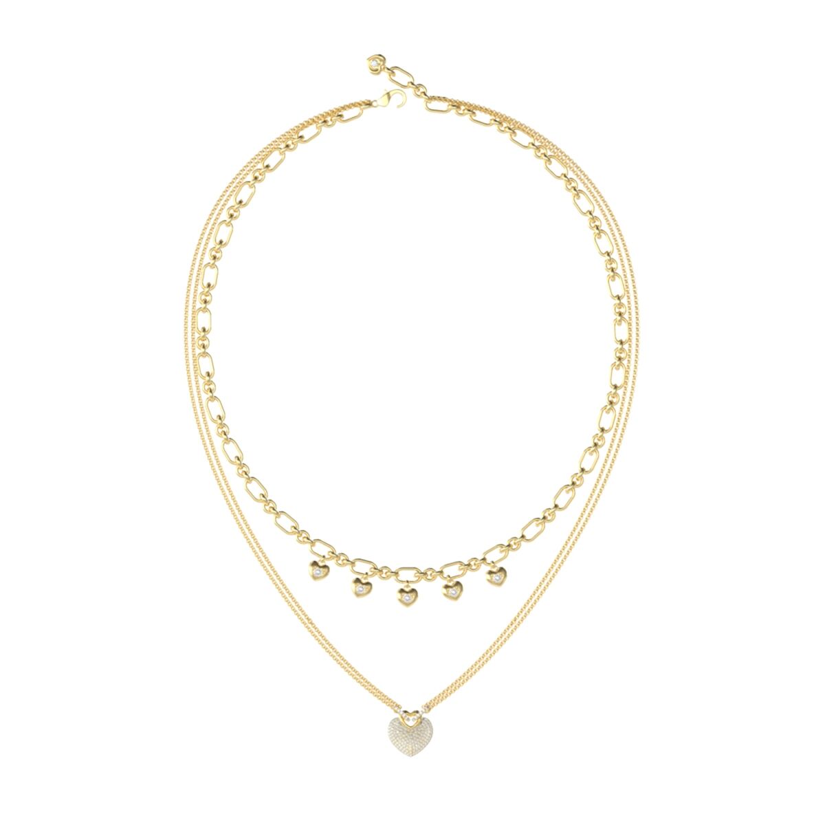 Damhalsband Guess JUBN05208JWYGT-U Gyllene