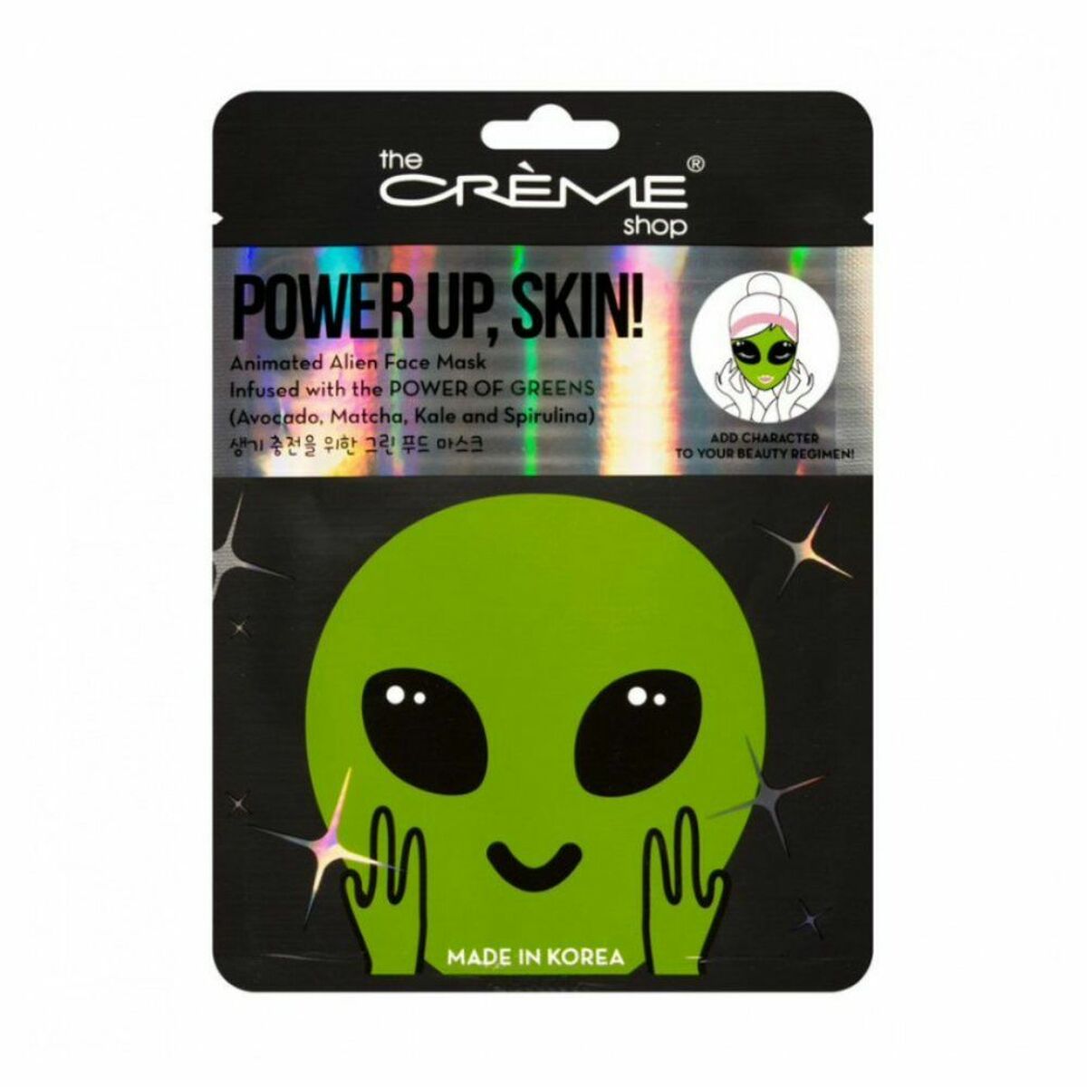 Ansiktsmask The Crème Shop Power Up, Skin! Alien (25 g)
