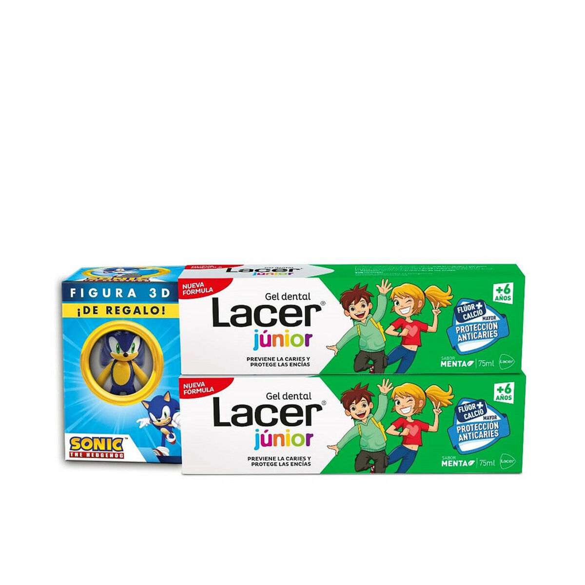 Tandkräm Lacer Junior Mint 75 ml (2 antal)
