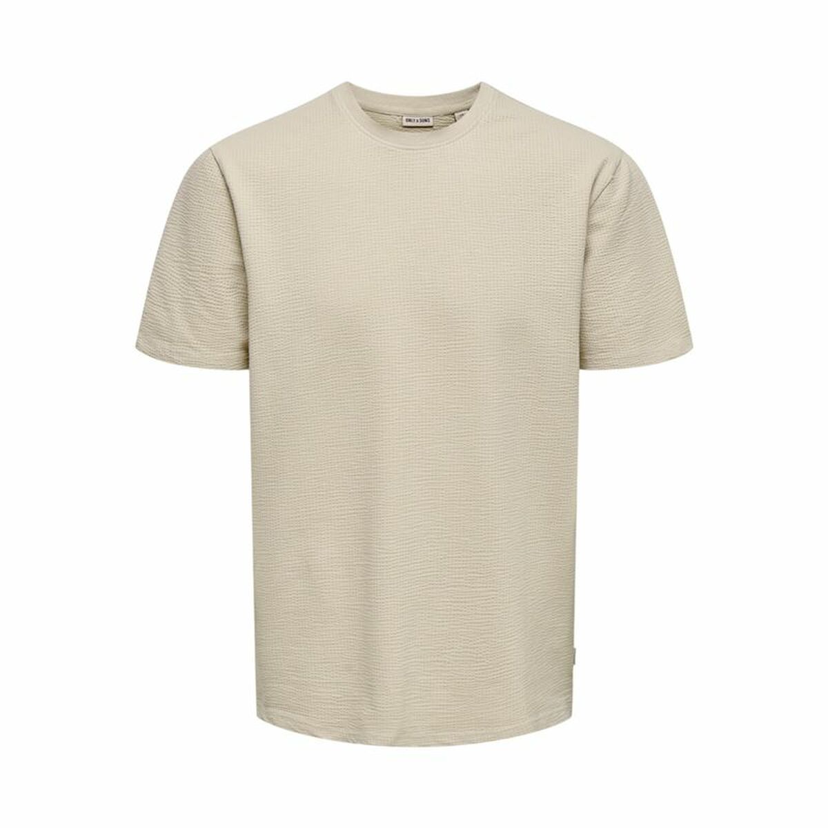 T-shirt med kortärm Herr Only & Sons Onskian Life Reg Seersucker Ss