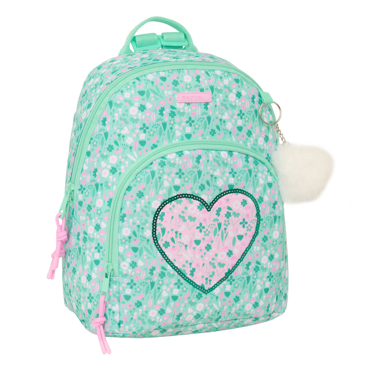 Ryggsäck Casual Safta Cuore Mint 25 x 30 x 13 cm Mini