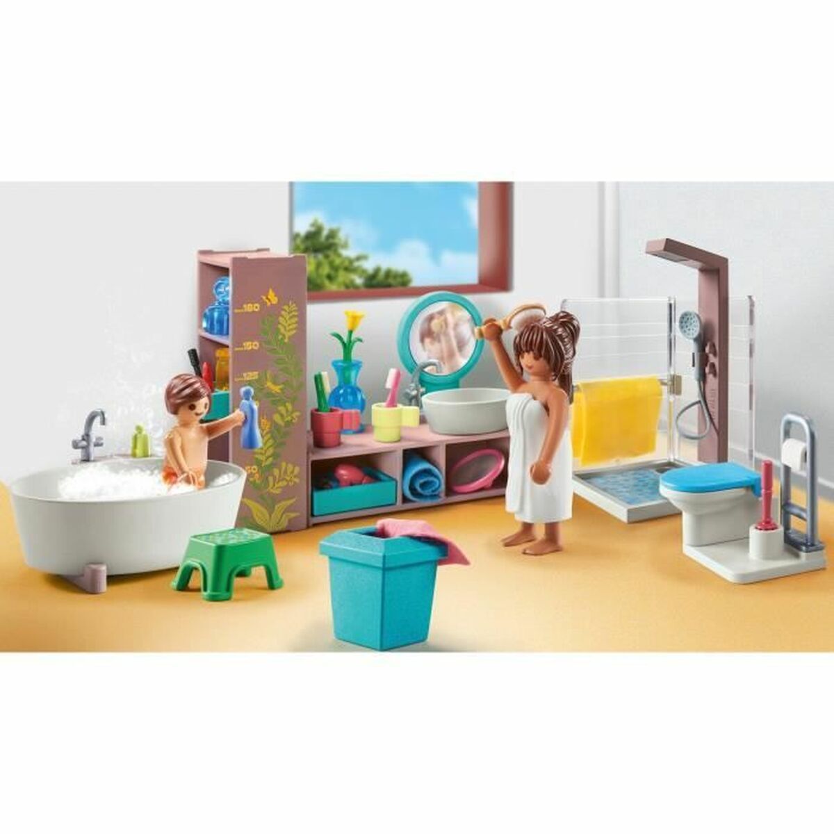 Playset Playmobil 71611 - Bathroom bathtub 55 Delar - 2