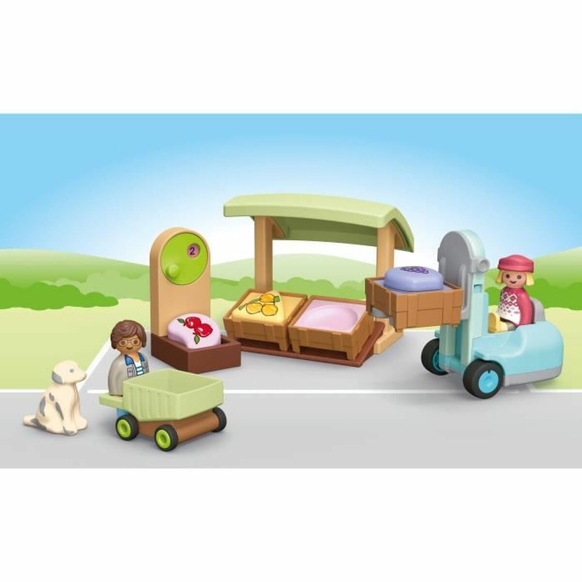 Playset Playmobil Junior 71691 - Organic fruit and vegetable stall 17 Delar - 2