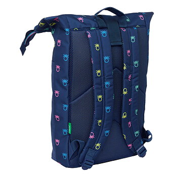 Laptopryggsäck Benetton Cool Marinblå 28 x 42 x 13 cm