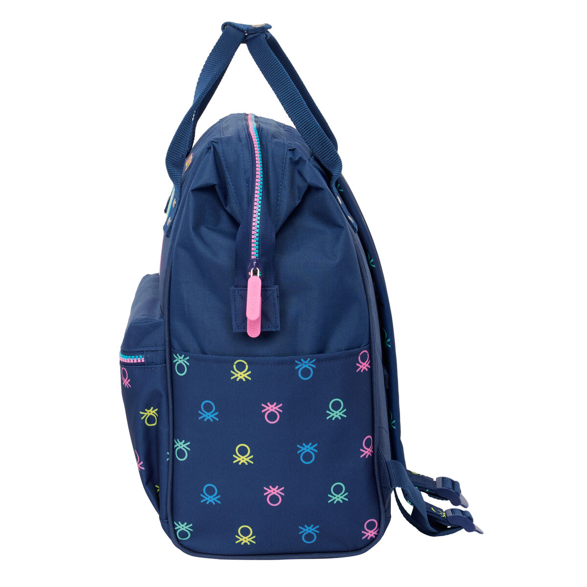 Laptopryggsäck Benetton Cool Marinblå 27 x 40 x 19 cm - 3