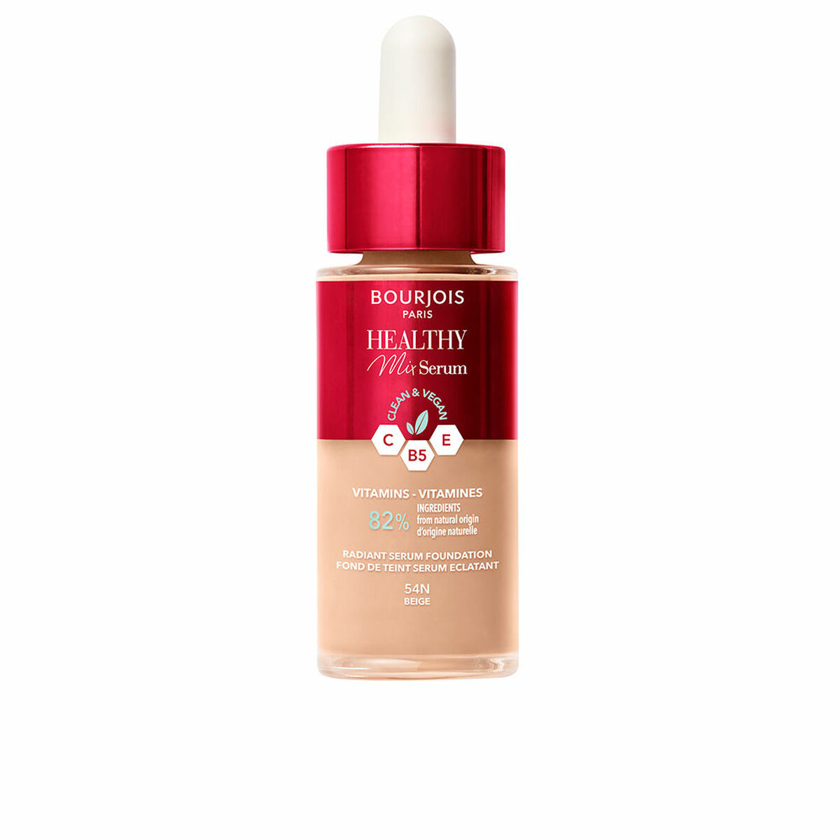 Flytande makeupbas Bourjois Healthy Mix Nº 54N Beige Nº 54n-Beige 30 ml Serum
