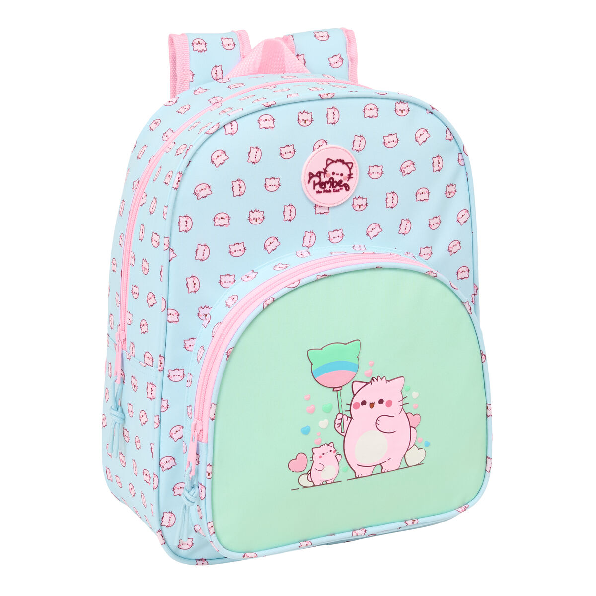 Ryggsäck Pembe The pink cat Multicolour 26 x 34 x 11 cm