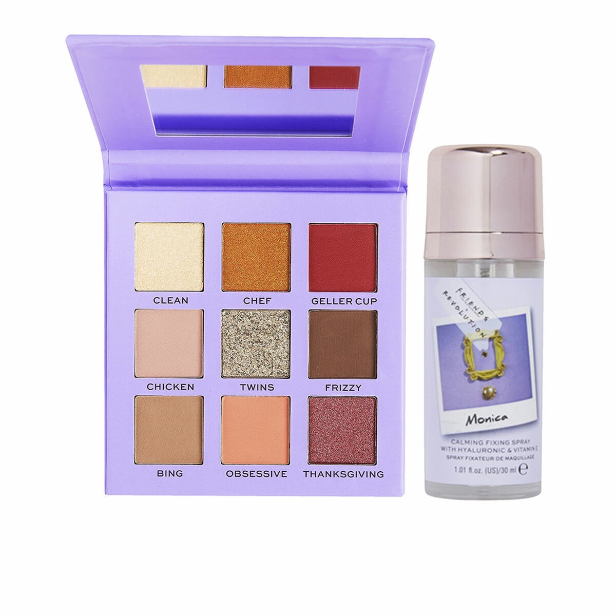 Sminkset Revolution Make Up Friends X Revolution Röd Beige 2 Delar