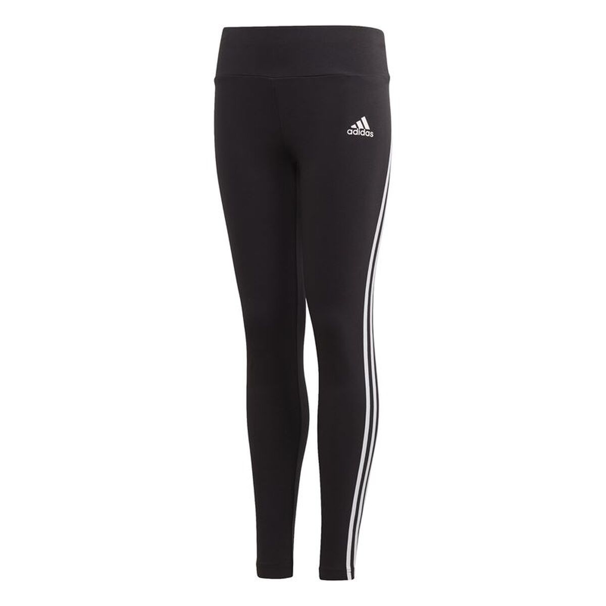 Sport-leggings, Barn Adidas Cotton 3 Bandas Girl Svart