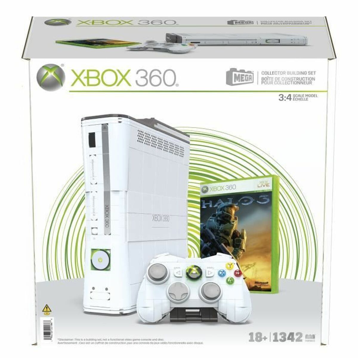 Byggsats MEGA BRANDS Xbox 360 1342 Delar - 2