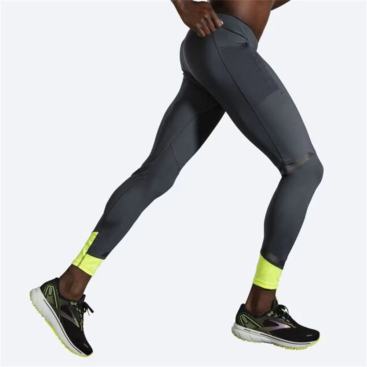 Sportleggings, Herr Brooks Run Visible Svart (S) - 2