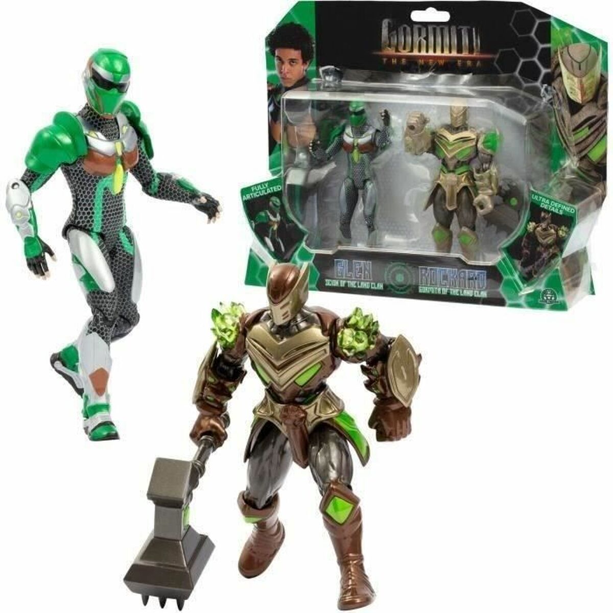 Playset Gormiti Glen and Rockard 15 cm - 3
