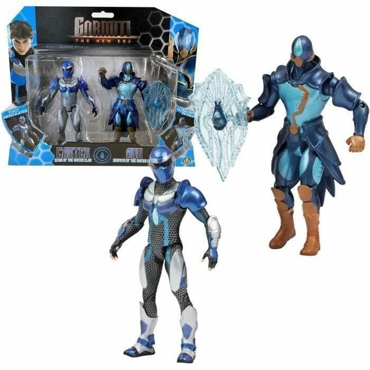 Playset Gormiti Scion and Gormiti associated with Water - Carter and Aqu 15 cm - 2