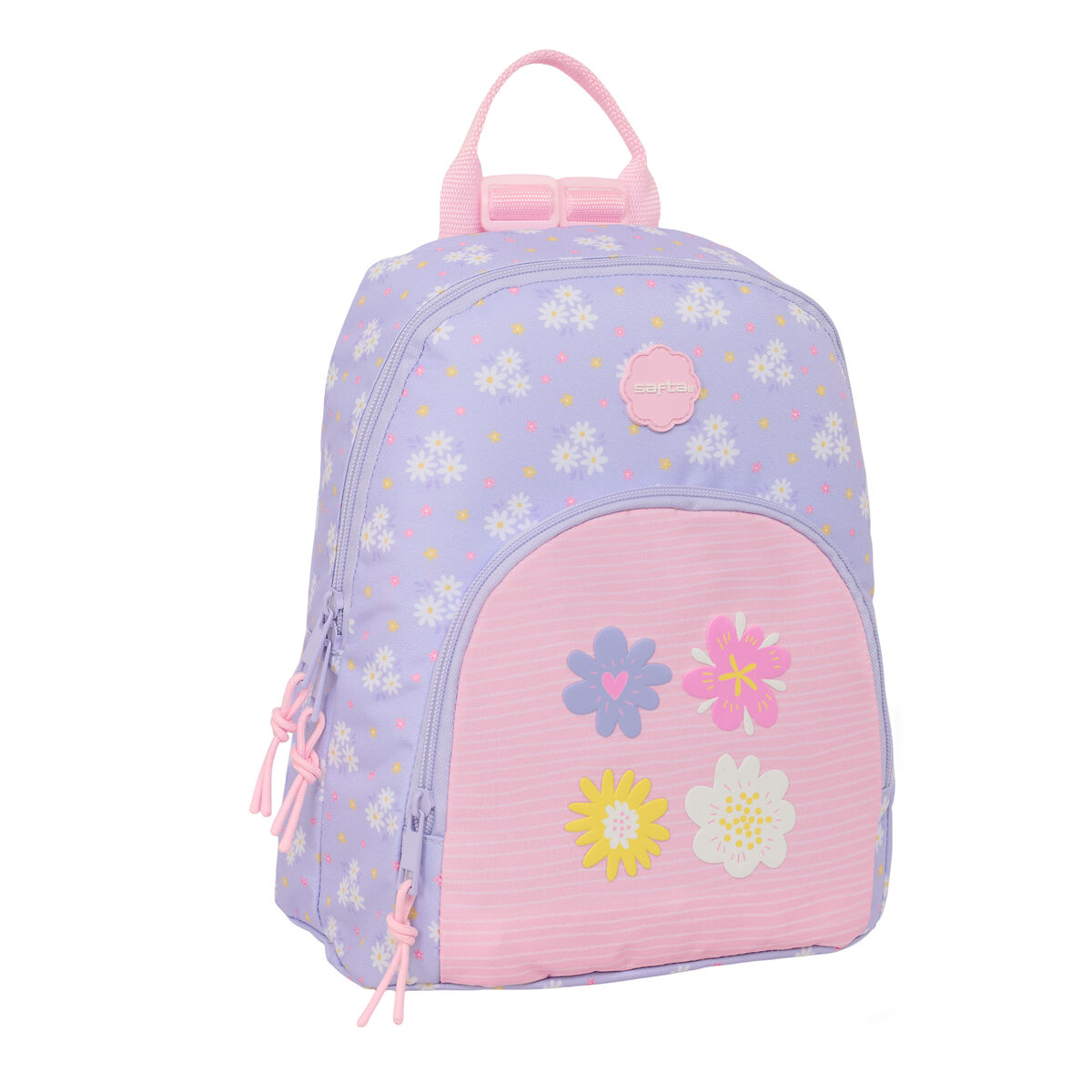 Ryggsäck Safta Bouquet Rosa Lila 25 x 30 x 13 cm