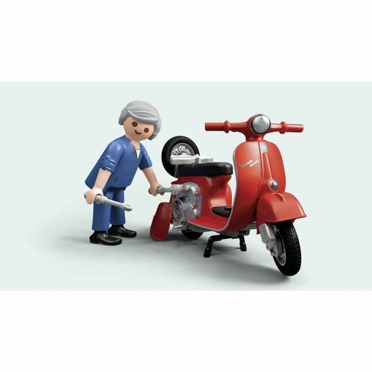Playset Playmobil Vespa Retro Garage - 3