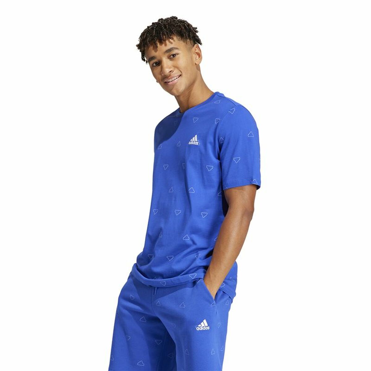 T-shirt med kortärm Herr Adidas Essentials Monogram - 2