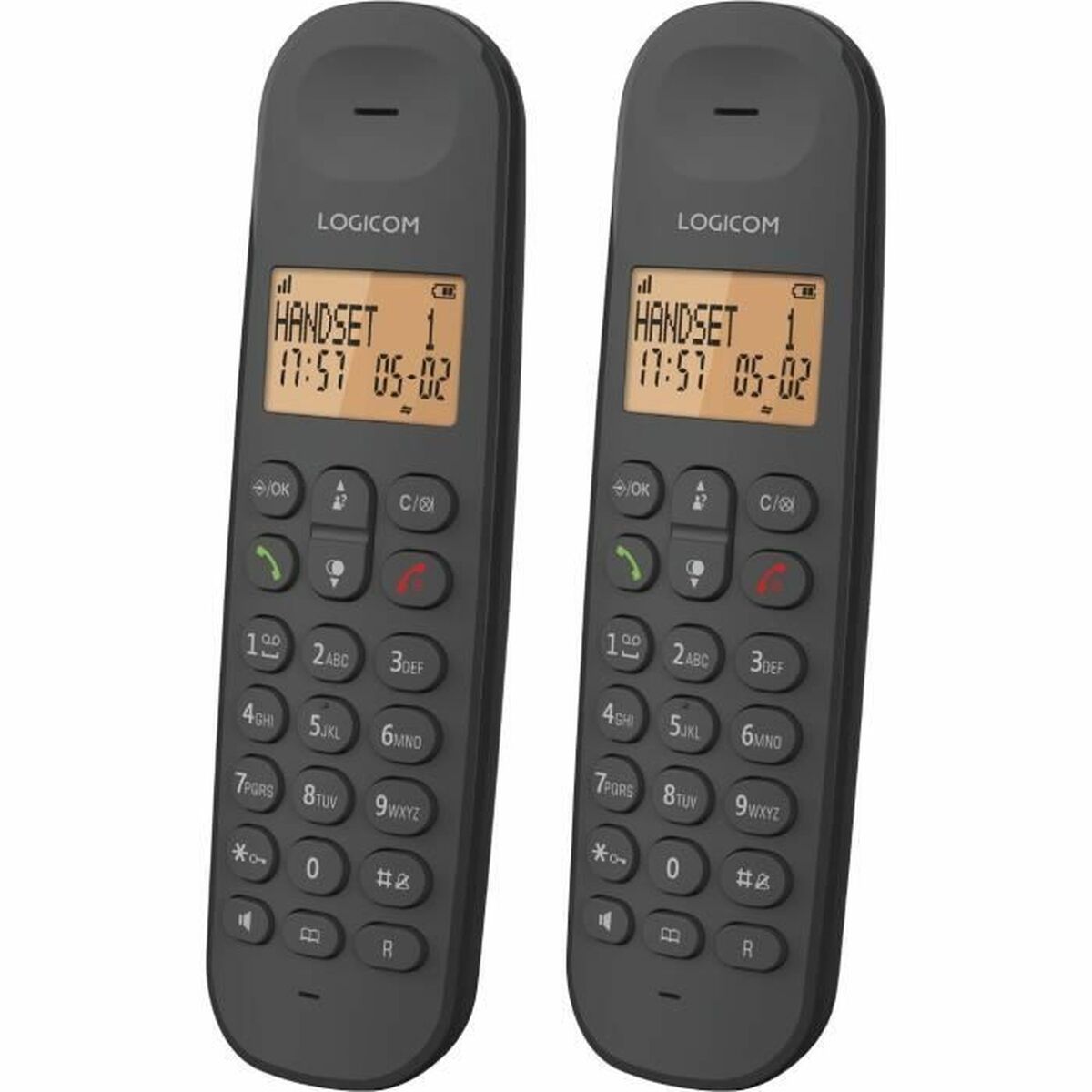 Markkabeltelefon Logicom DECT ILOA 255T DUO Svart - 3
