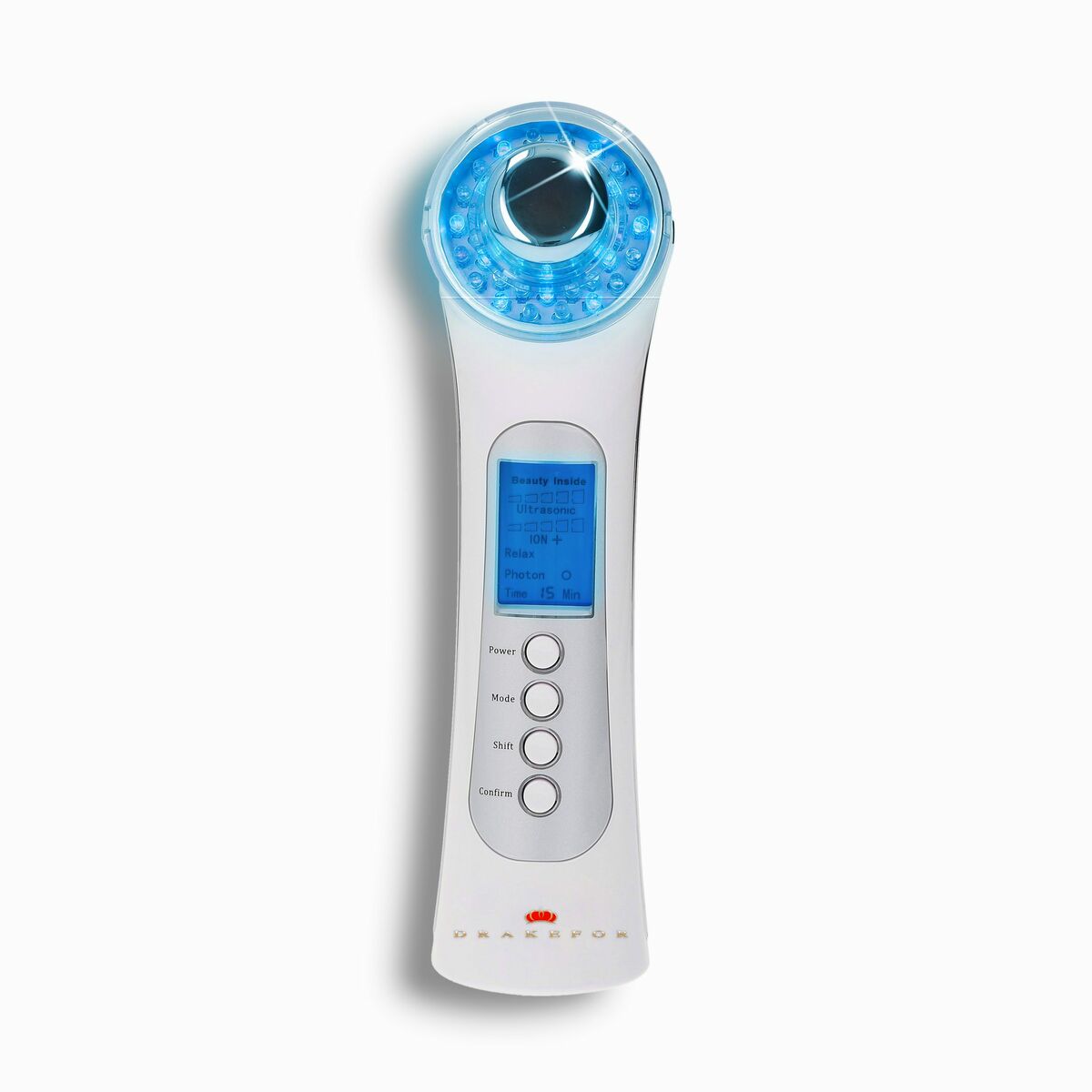 Energigivande ansiktsmassageapparat med hög frekvens Drakefor 480 Vit