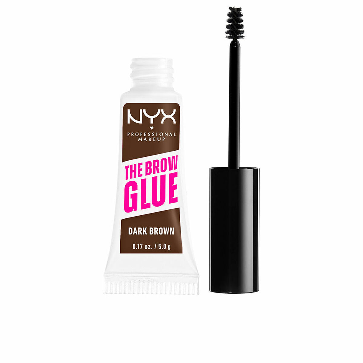 Ögonbryn färgade NYX THE BROW GLUE Mörkbrun 5 g