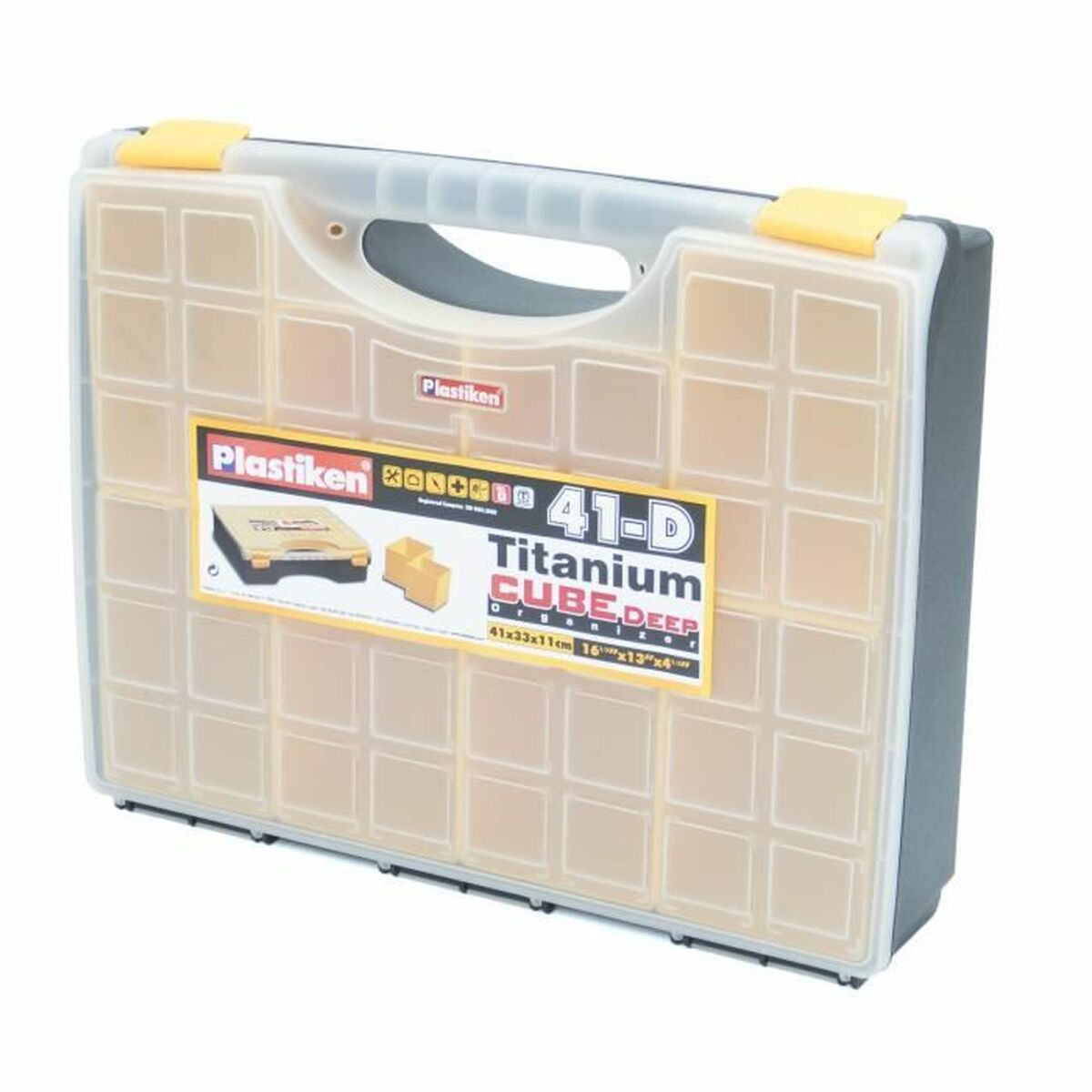 Verktygsförvaring Plastiken Titanium 83041D Plast 41 x 33 x 11 cm
