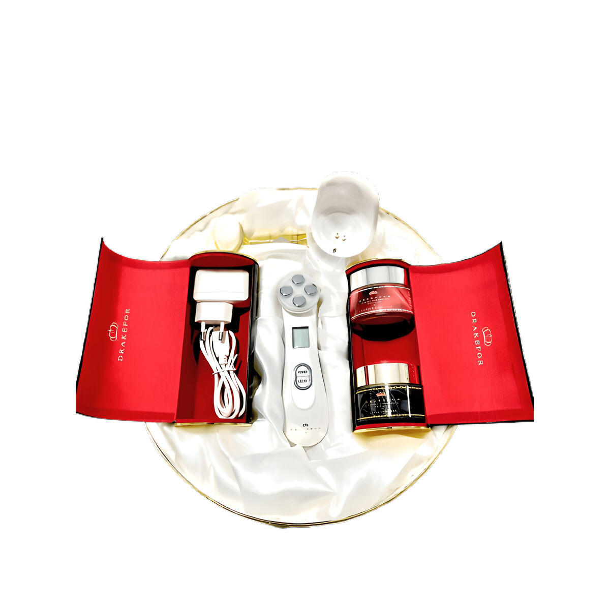 Ansiktsmassager med radiofrekvens, fototerapi och elektrostimulering Drakefor 9905 Vit 3 Delar - 3