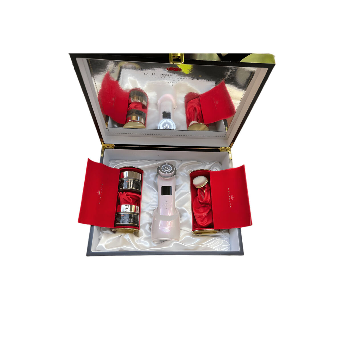 Ansiktsmassager med radiofrekvens, fototerapi och elektrostimulering Drakefor NANOSKIN EXTREME Rosa 3 Delar - 2