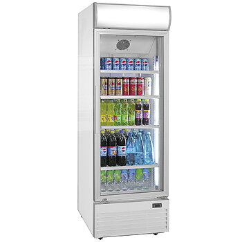 Kyld display med 1 glasdörr, 350 liter, 0 ° C / + 10 ° C