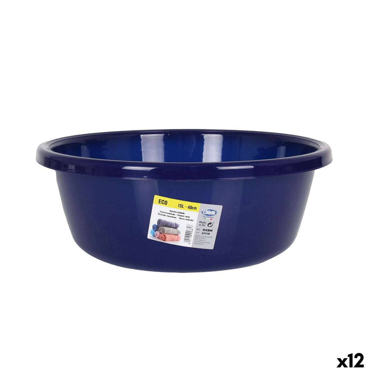 Tvättbalja Dem Eco 41 x 16 cm Rund Blå