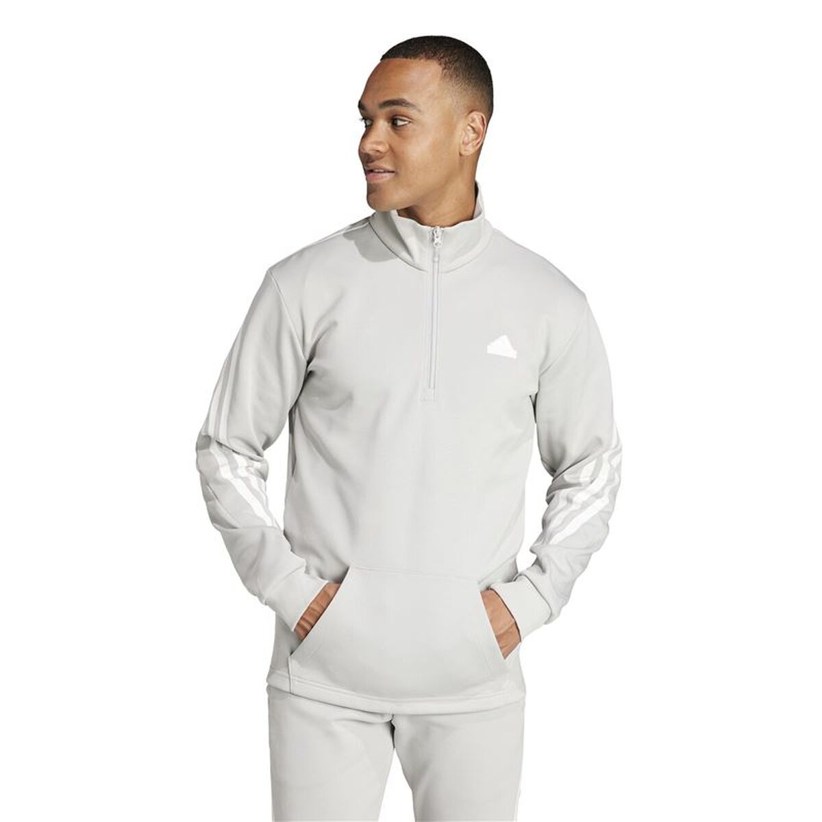 Tröja med huva Herr Adidas Fi 3S Halfzip - 2