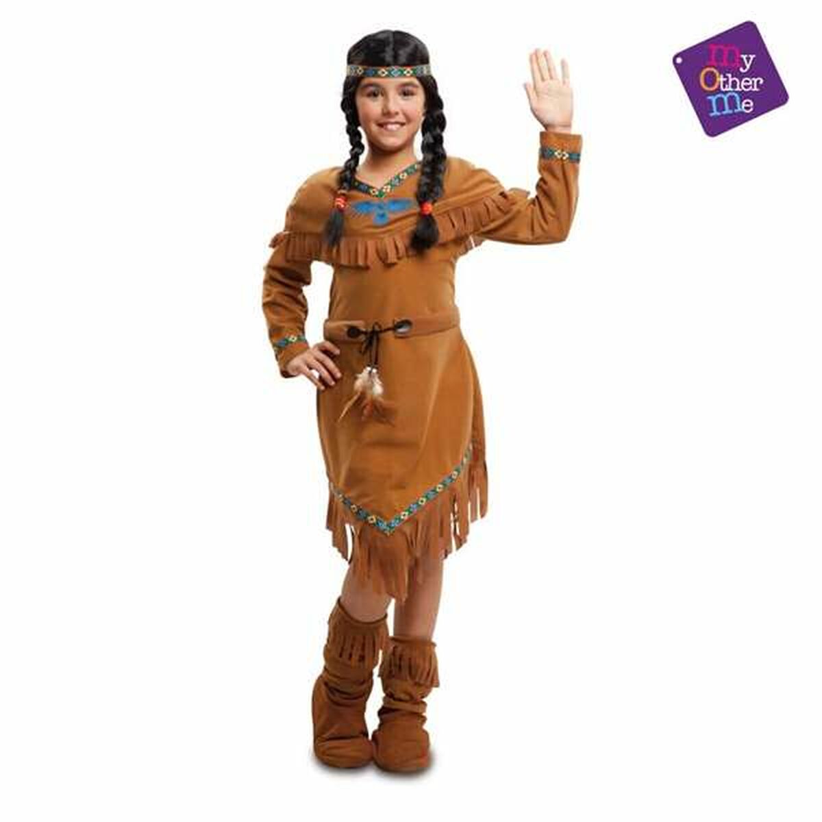 Maskeraddräkt för barn My Other Me Indian 1-2 år Brun - 2