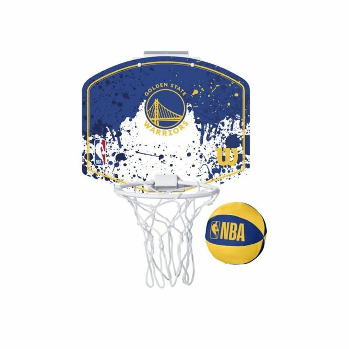 Basketkorg Wilson Nba Team Mini Hoop - Golden State Warriors Blå