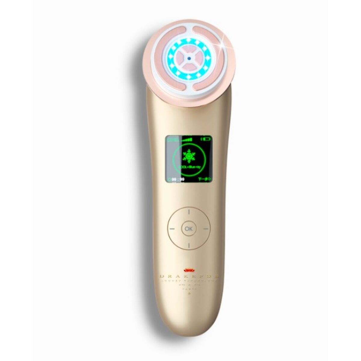 Ansiktsmassager med radiofrekvens, fototerapi och elektrostimulering Drakefor NANOSKIN INTELIGENT Vit Gyllene - 2