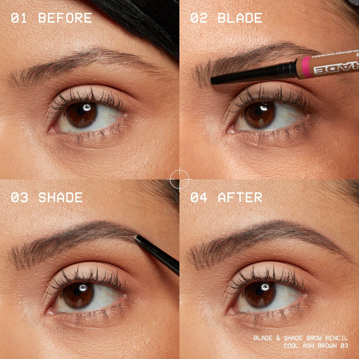 Ögonbrynspenna NYX BLADE & SHADE NANO Nº 11-Grey - 2