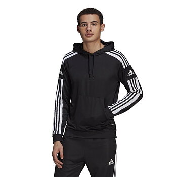 Tröja med huva Herr Adidas Sq21 Hood Svart